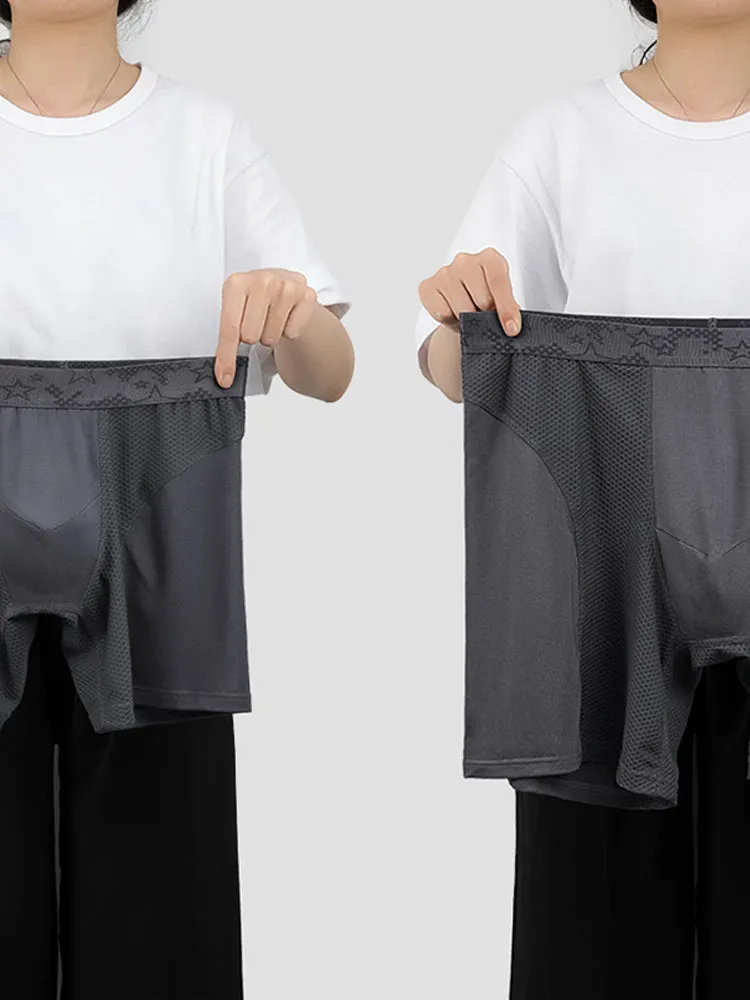 3 Pack Breathable Antibacterial Mesh BoxersBriefs