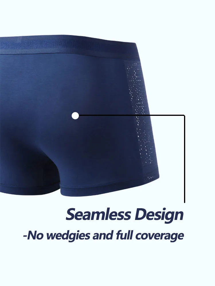 4 Pack Breathable Mesh Fabric Mens Underwear
