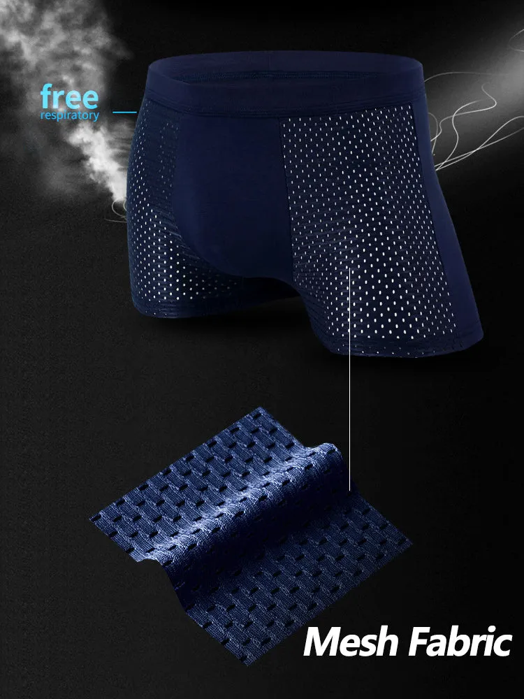 4 Pack Breathable Mesh Fabric Mens Underwear