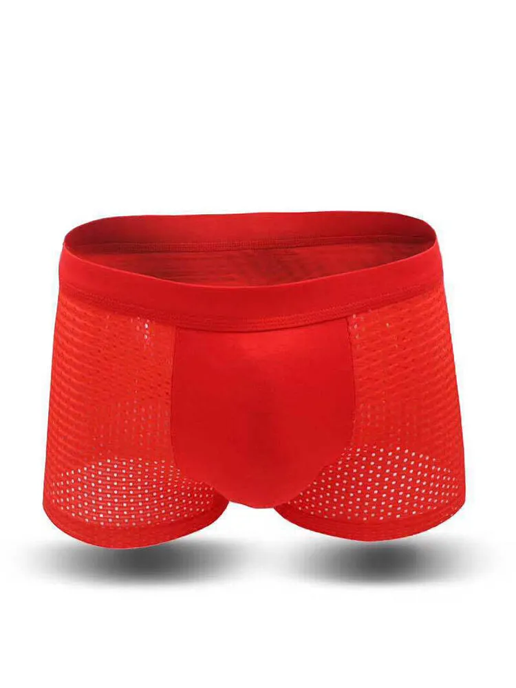 4 Pack Breathable Mesh Fabric Mens Underwear