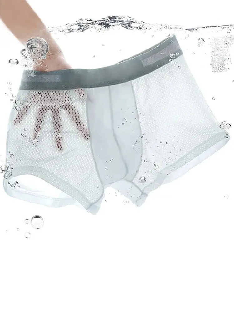 4 Pack Breathable Mesh Fabric Mens Underwear