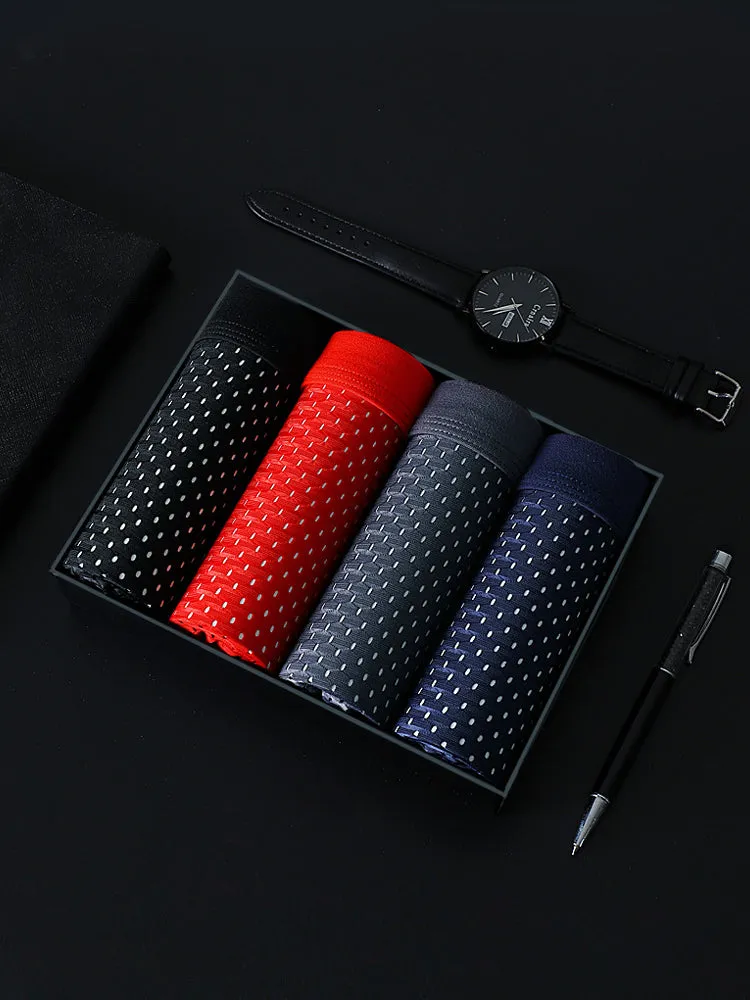 4 Pack Breathable Mesh Fabric Mens Underwear