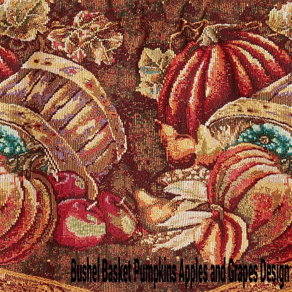 60"x 15" Fall Tapestry Scalloped Valances