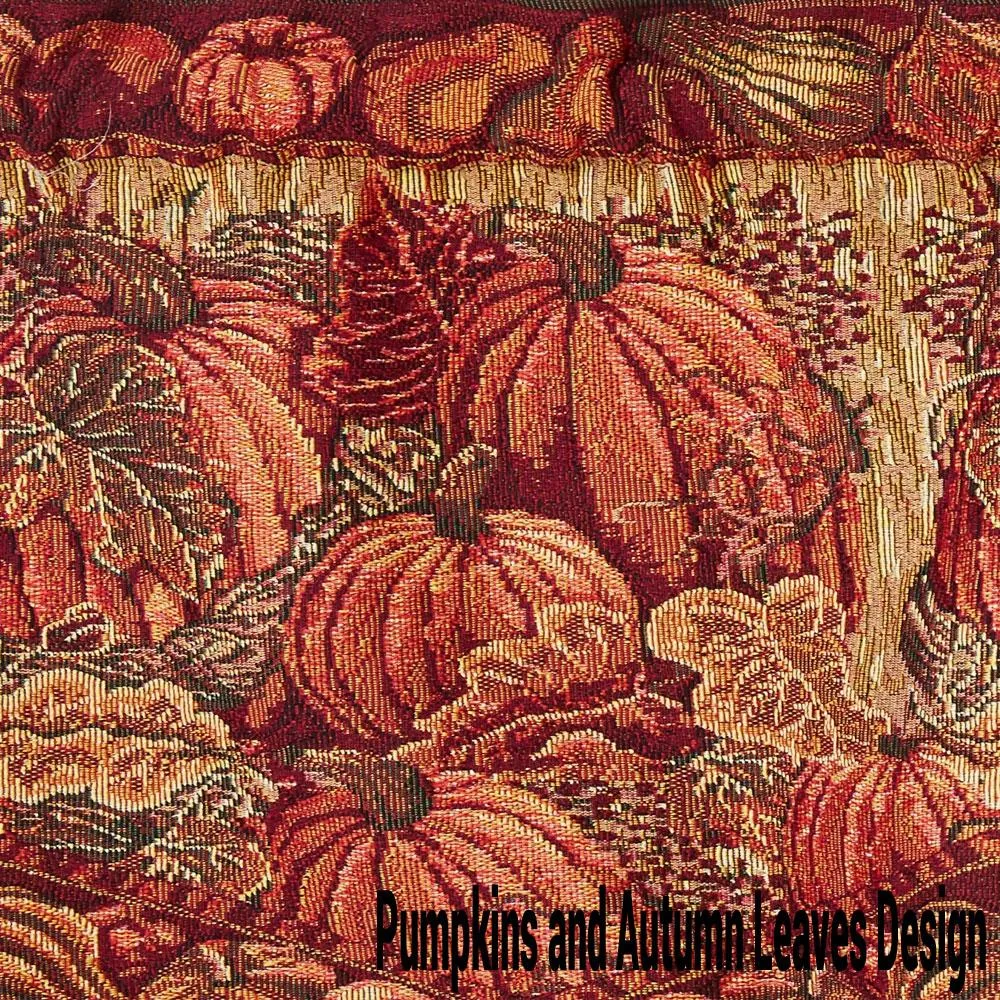 60"x 15" Fall Tapestry Scalloped Valances