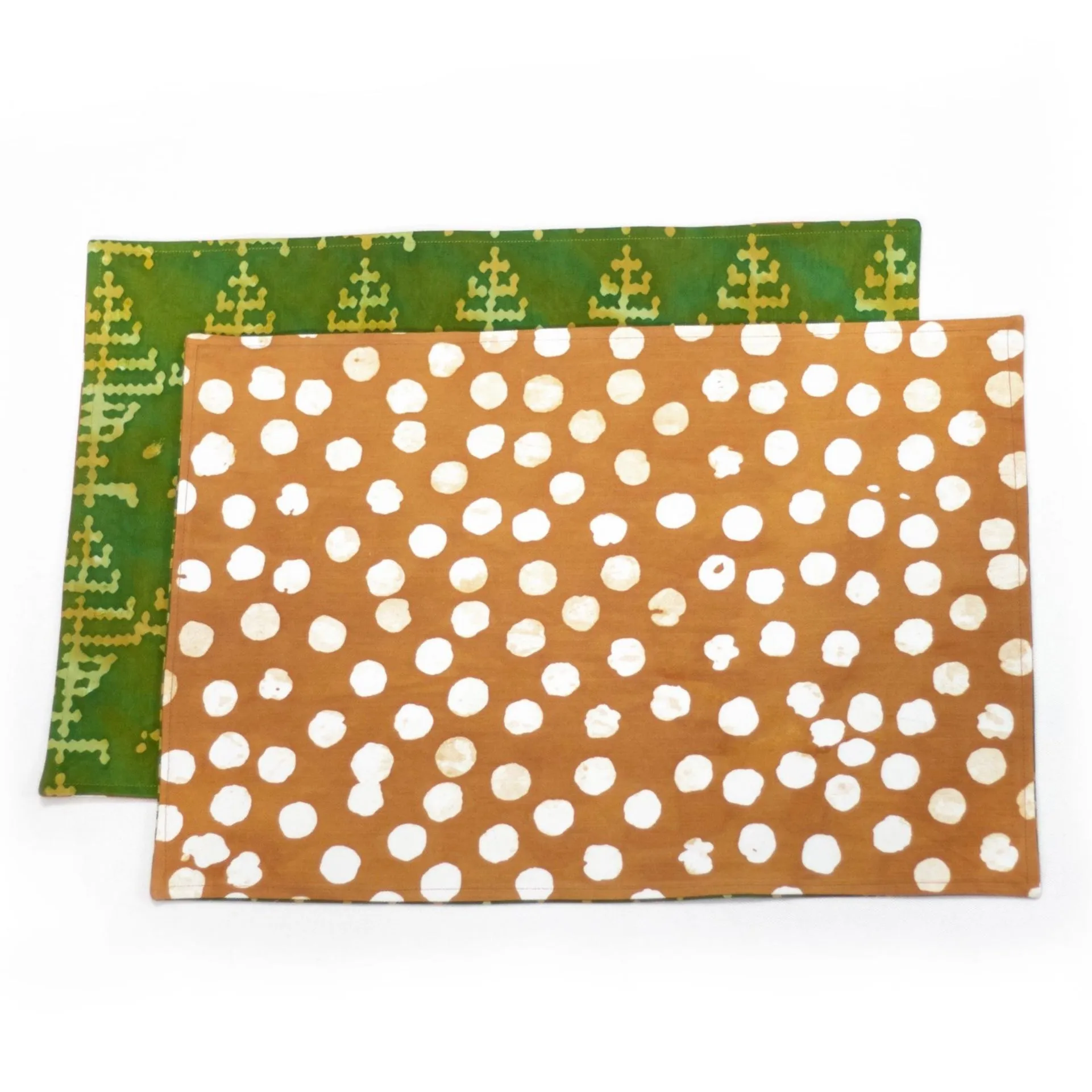 Hand Painted Placemats, Table Runners or Napkin Sets - Pines Effervescence Gold