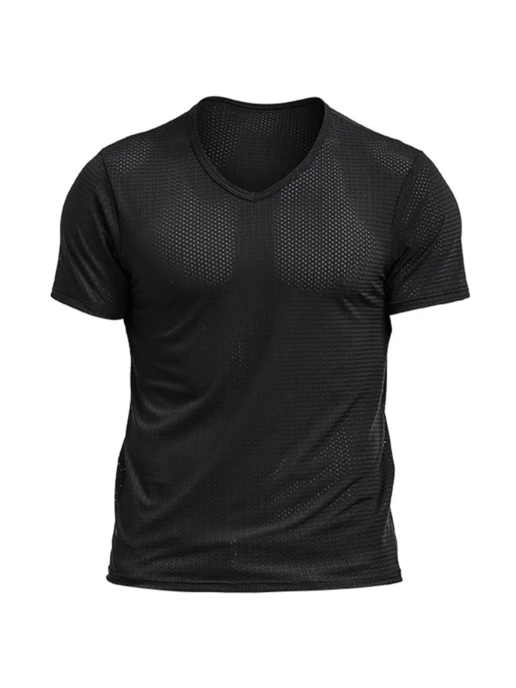 High Stretch Breathable Mesh T-Shirt