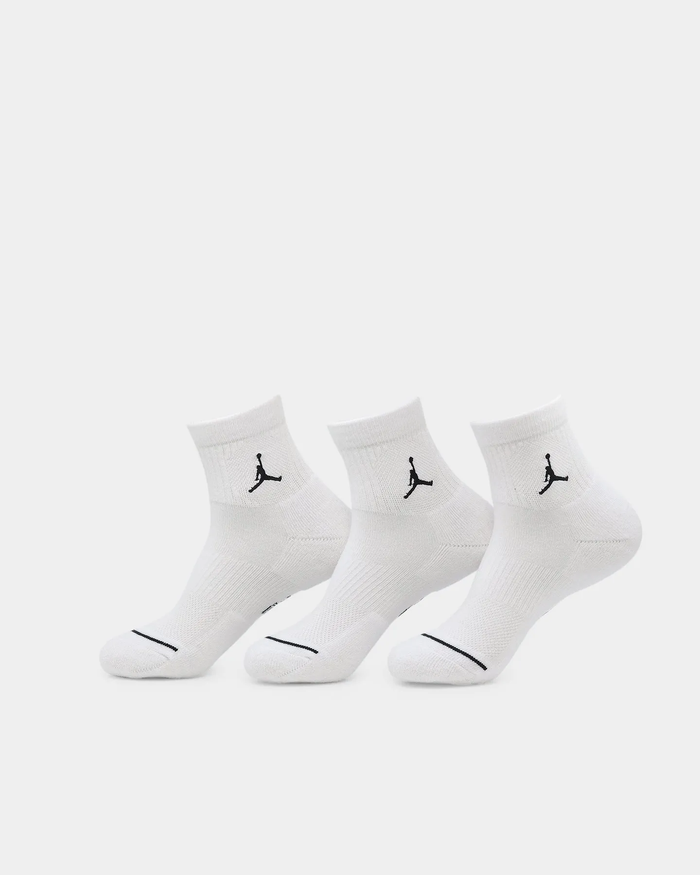 Jordan Everyday Ankle Socks 3 Pack White/Black