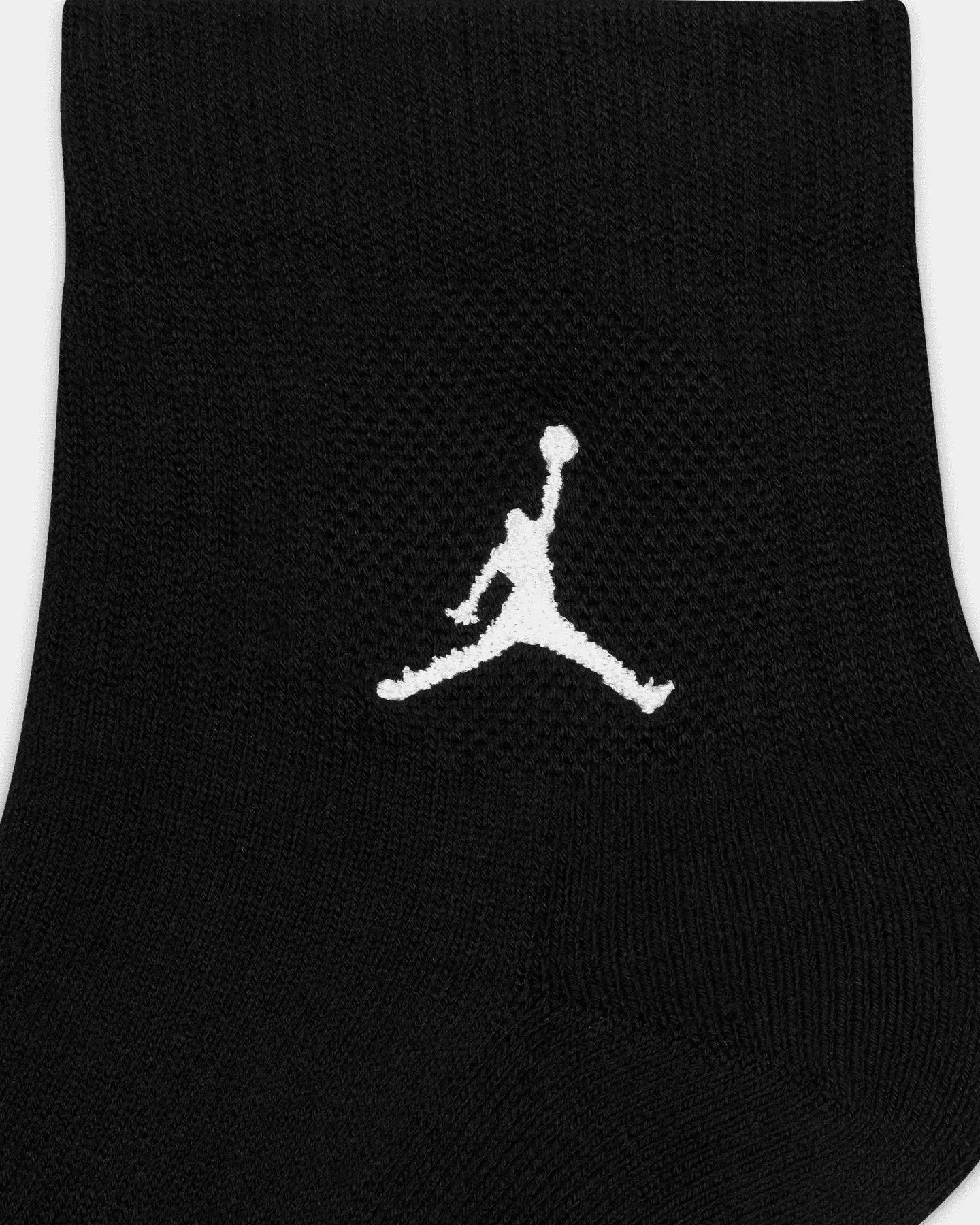 Jordan U J Everyday Cush Poly Ankle Socks 3 Pack Black/White