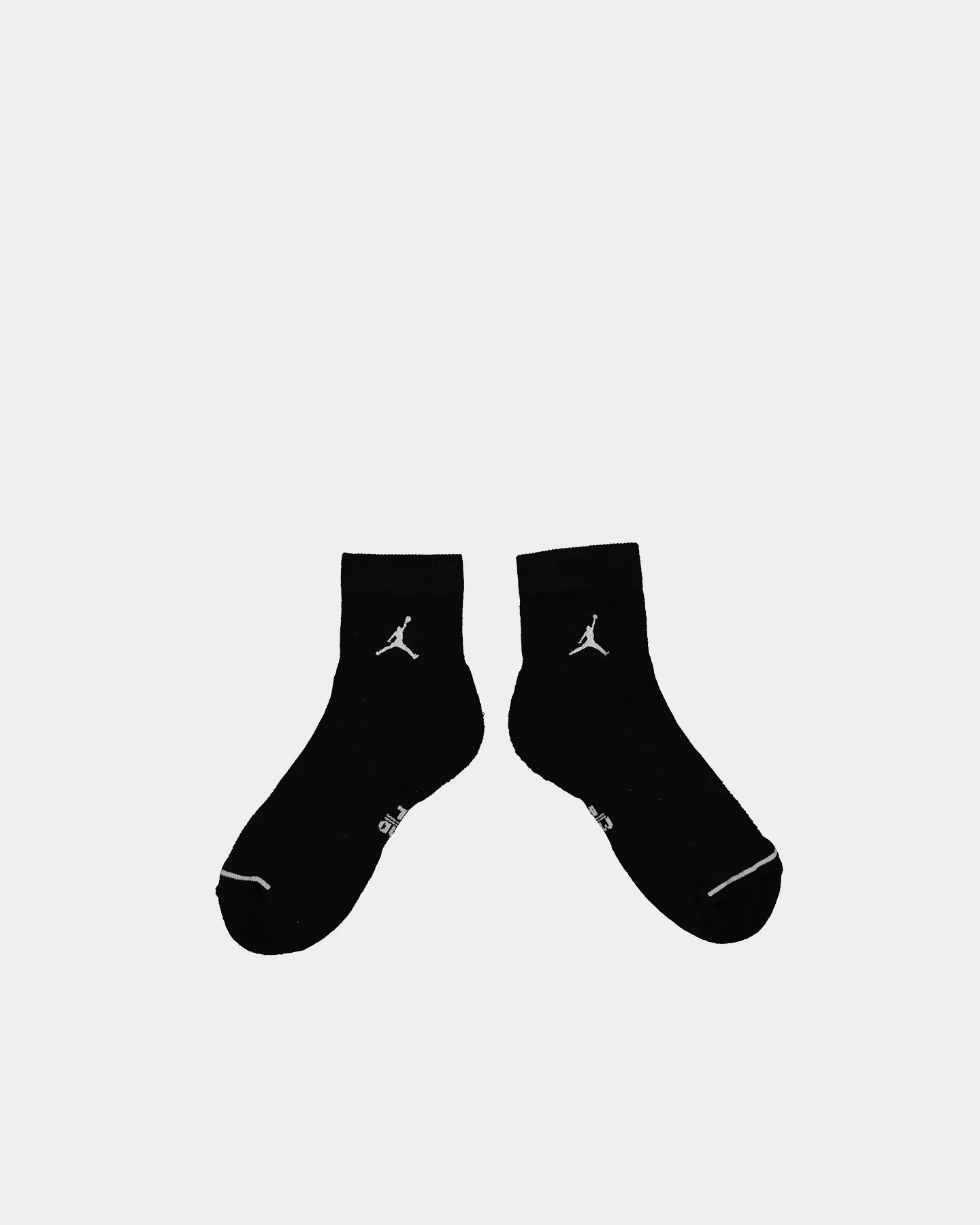 Jordan U J Everyday Cush Poly Ankle Socks 3 Pack Black/White