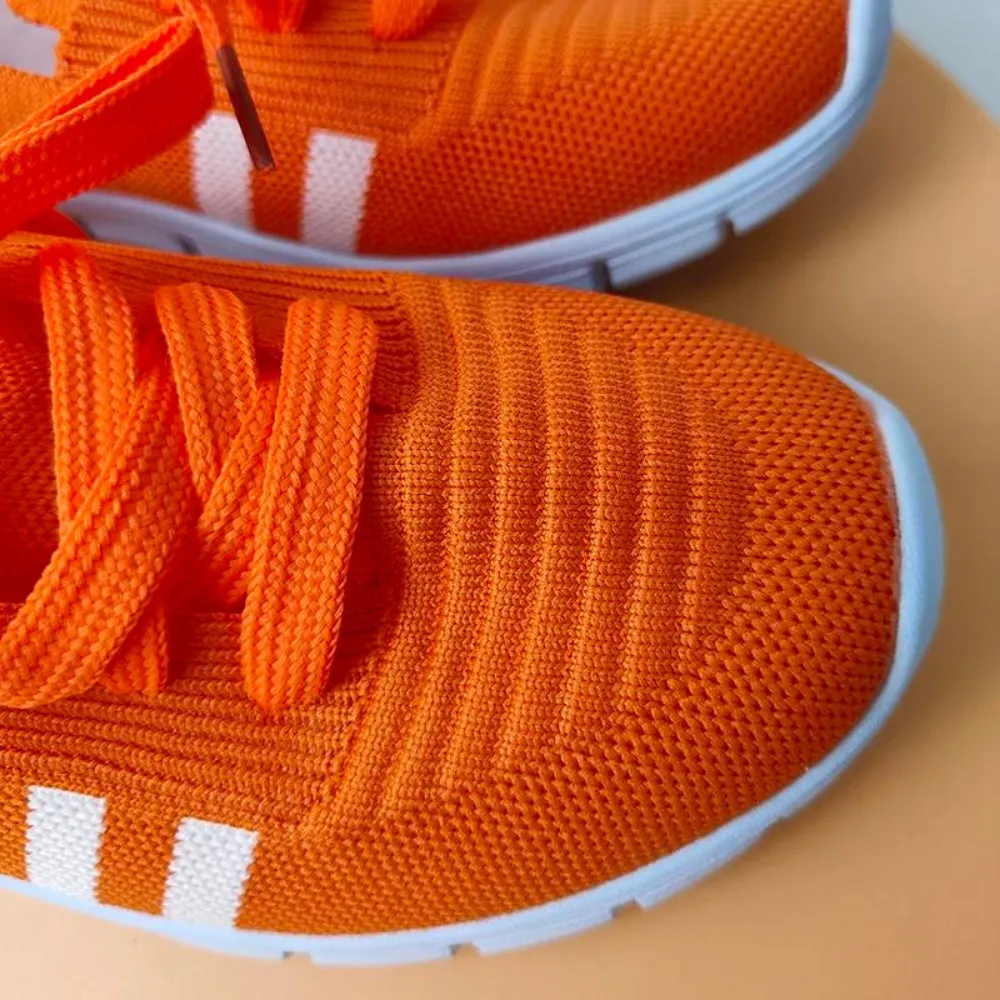 Ladies Airy Lace-Up Shoes - Lightweight Trainers