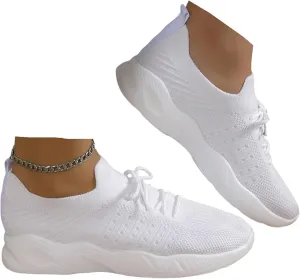 Lausiuoe Womens Shoes Casual Sneakers Walking Tennis Shoes Slip On Memory Foam Lightweight Gym Comfortable Running Shoes