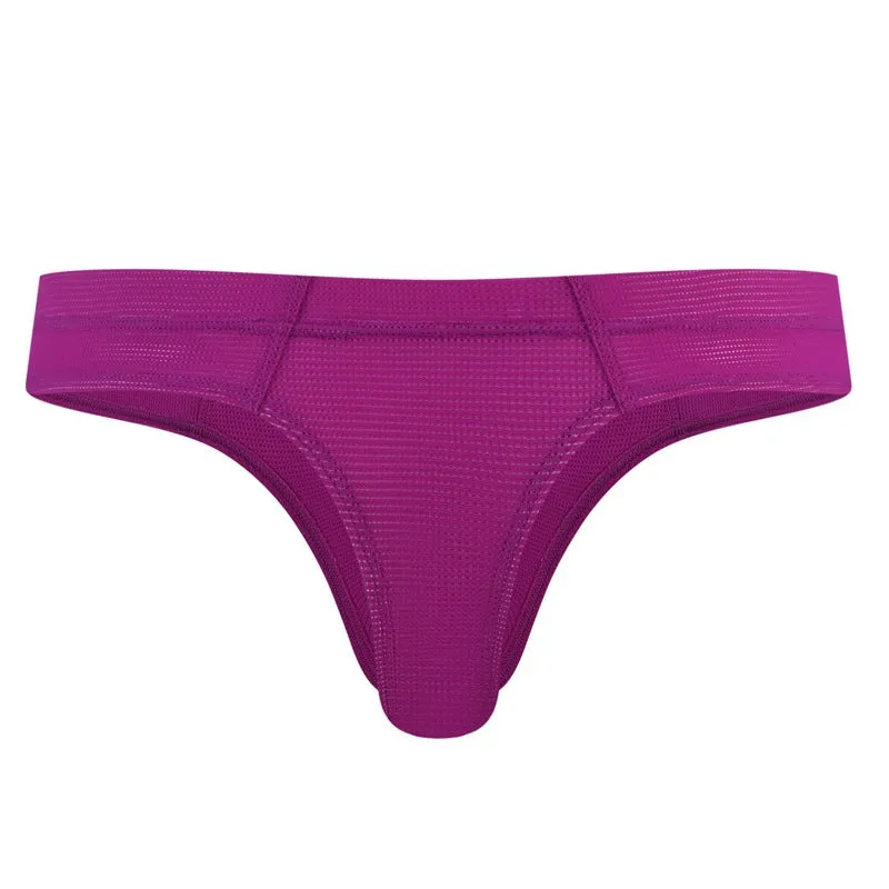 Men's Simple Breathable Mesh Pouch Bikini