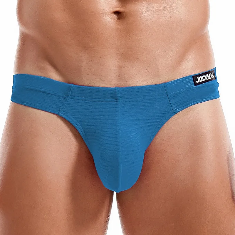 Men's Simple Breathable Mesh Pouch Bikini