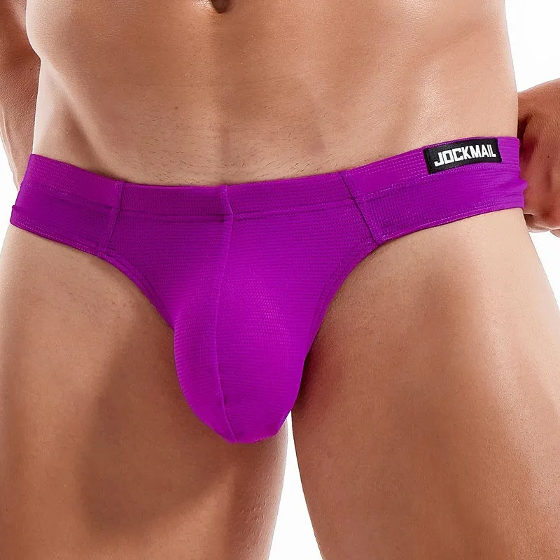 Men's Simple Breathable Mesh Pouch Bikini