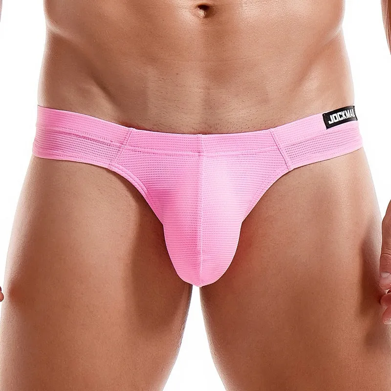 Men's Simple Breathable Mesh Pouch Bikini