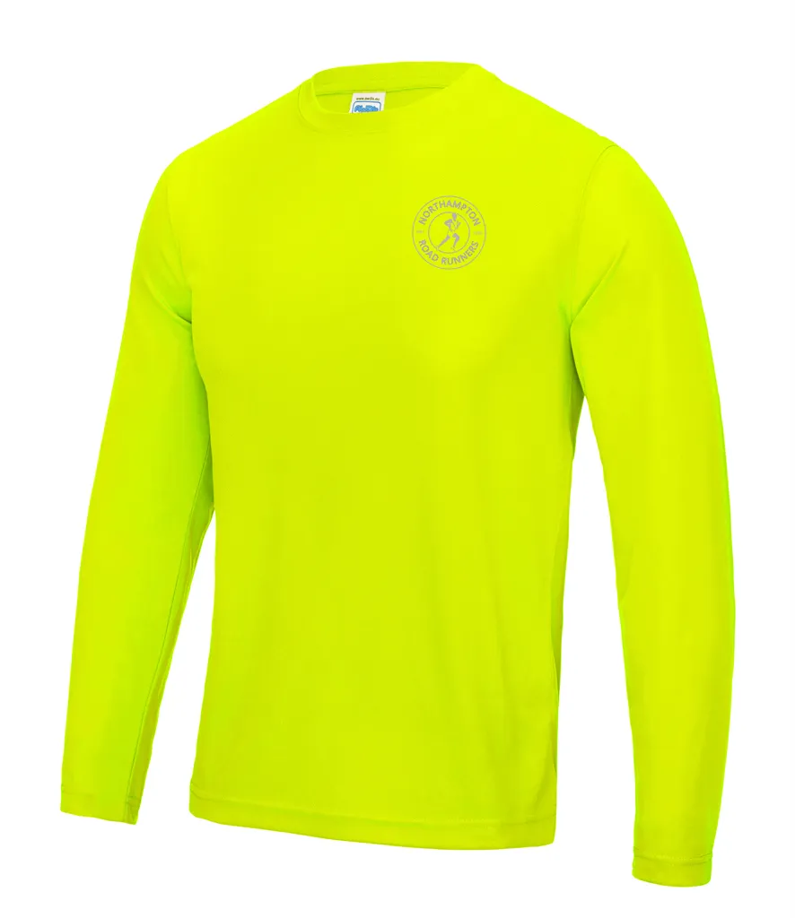 Northampton Road Runners Mens Cool HiVis Long Sleeve