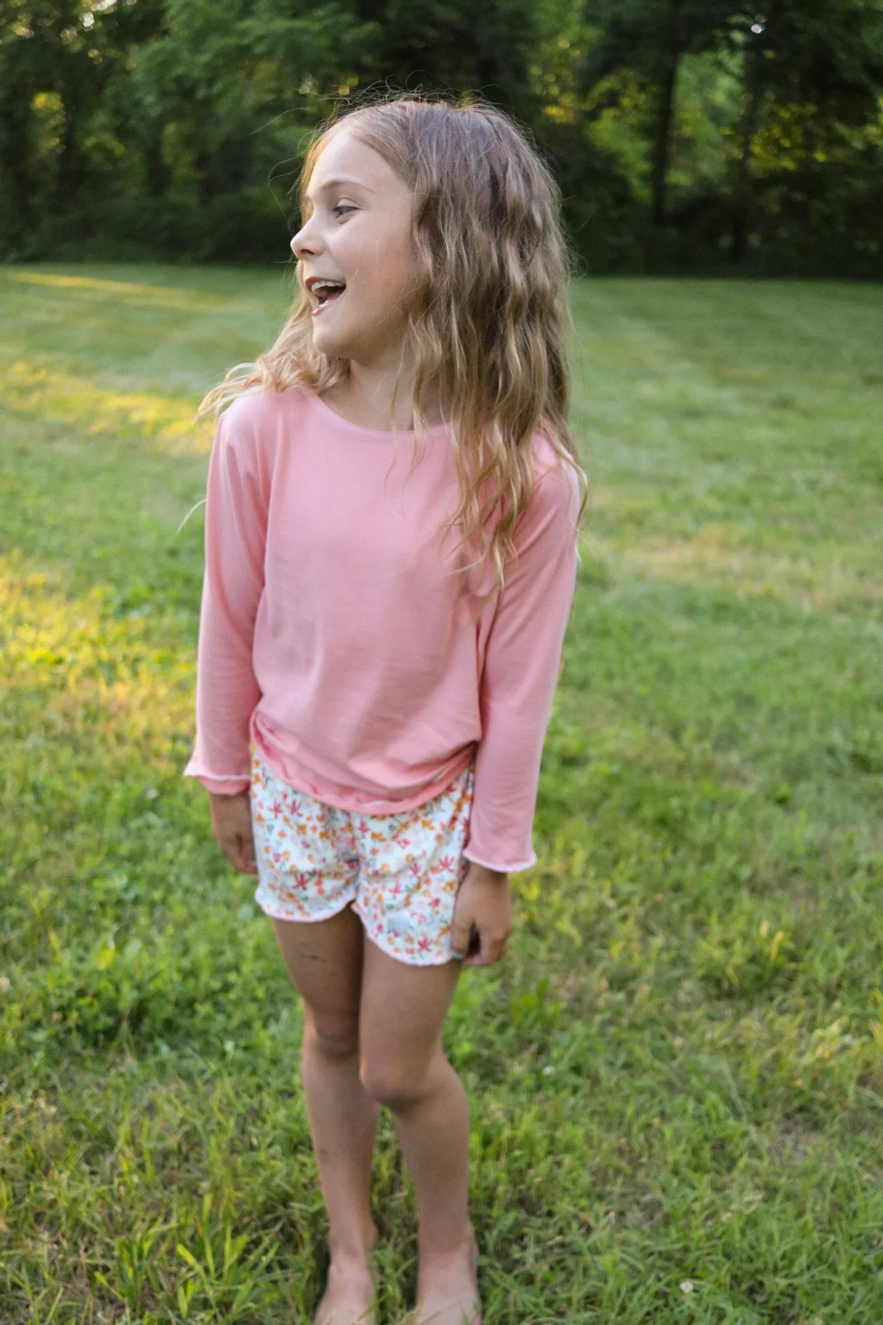 Sunset Floral Runners Shorts