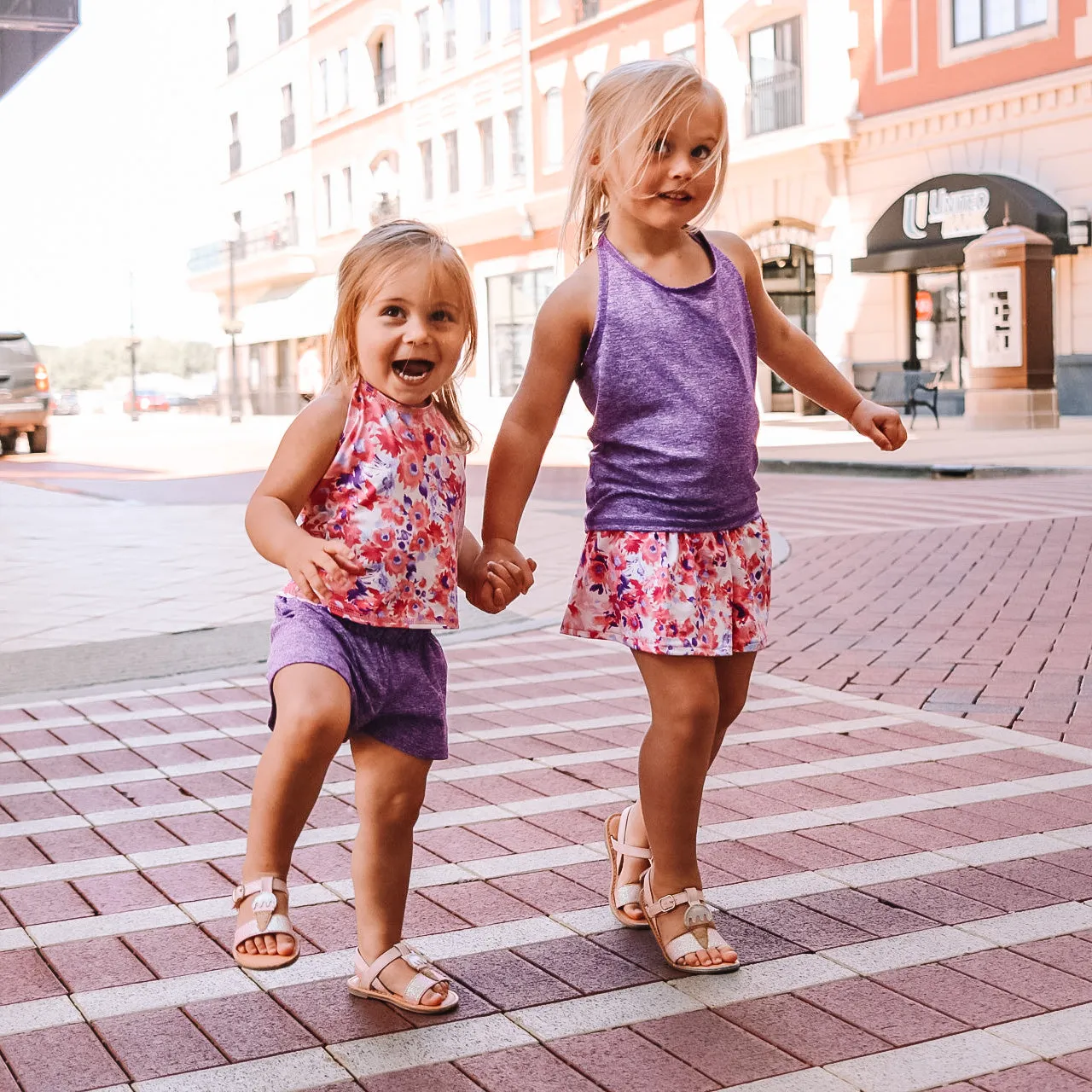 Watercolor Floral Runners Shorts