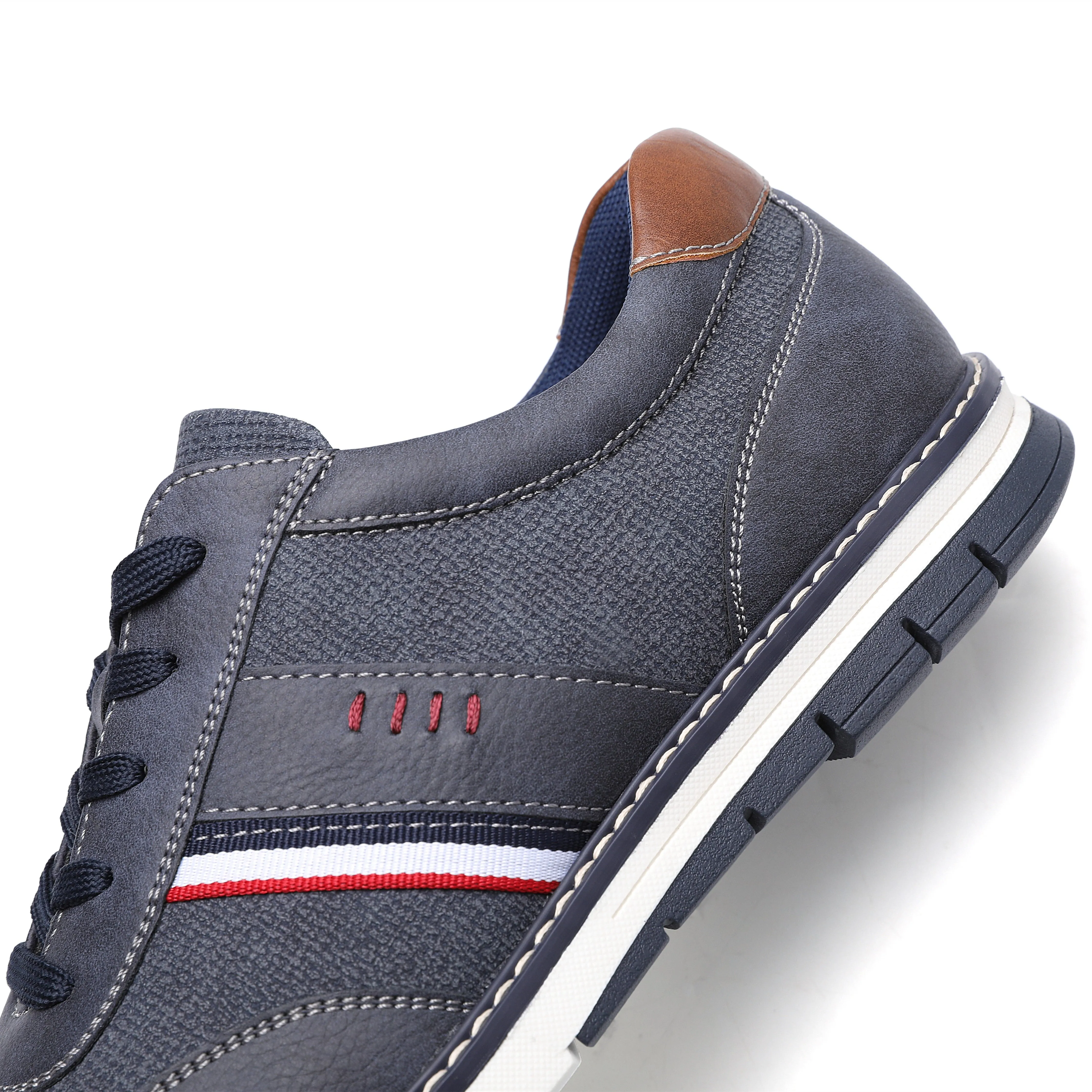 West Louis Brand Designer Autumn Lightweight Leather Sneakers