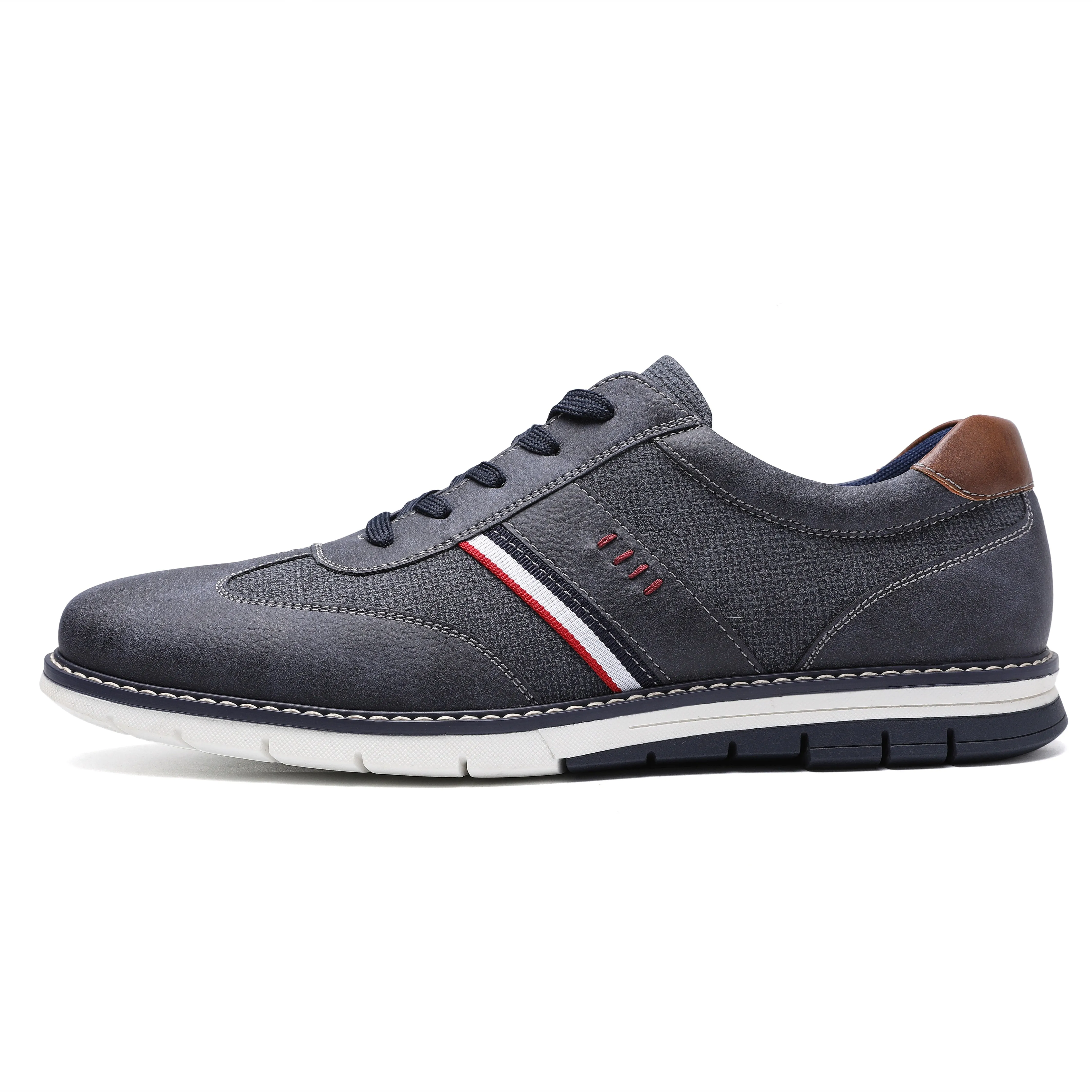 West Louis Brand Designer Autumn Lightweight Leather Sneakers