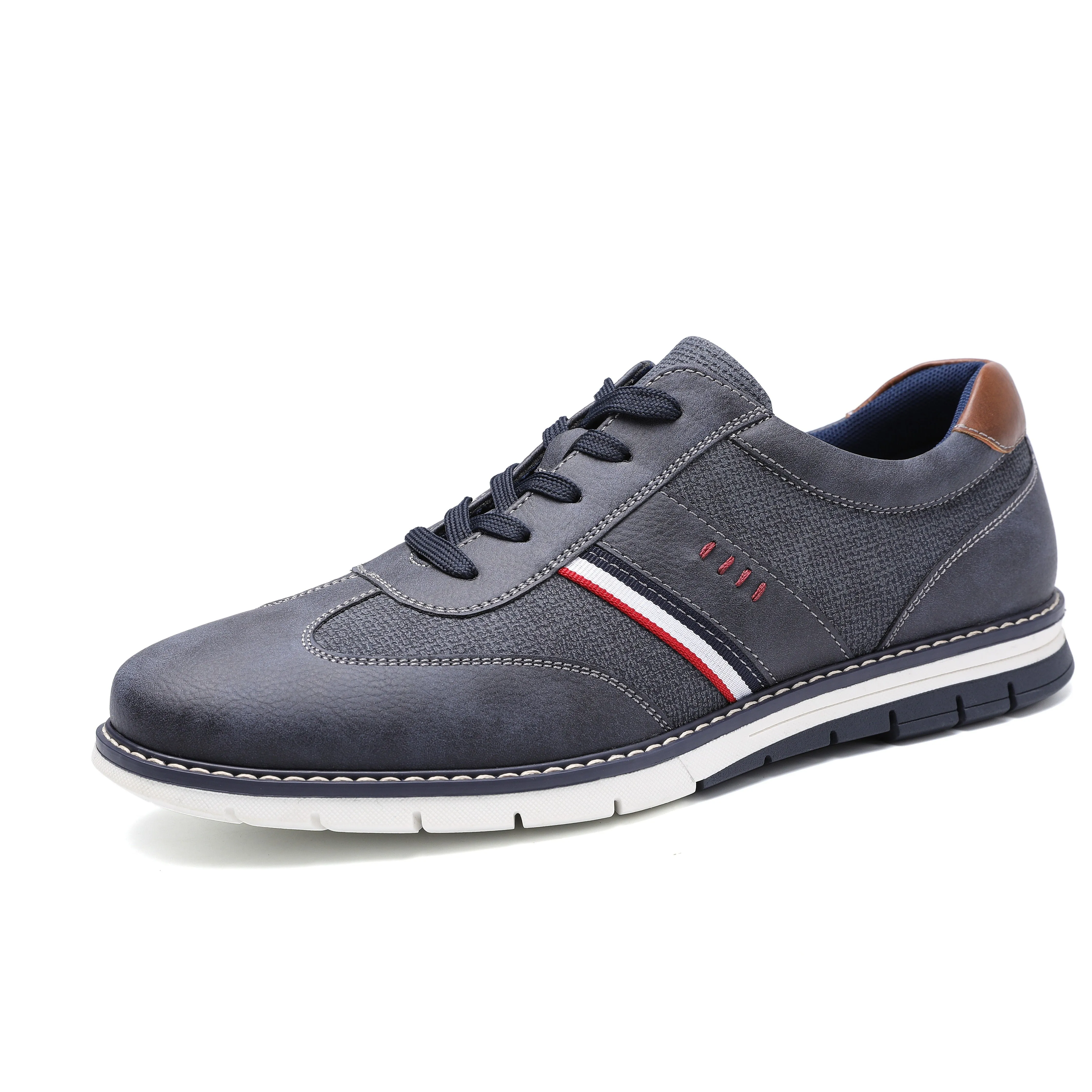 West Louis Brand Designer Autumn Lightweight Leather Sneakers
